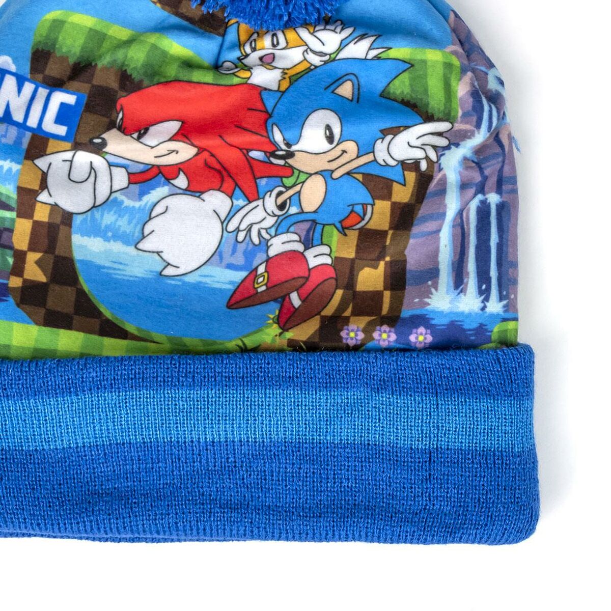 Čepice a rukavice Sonic Modrý